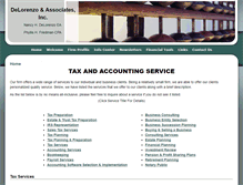 Tablet Screenshot of delorenzoassociates.com